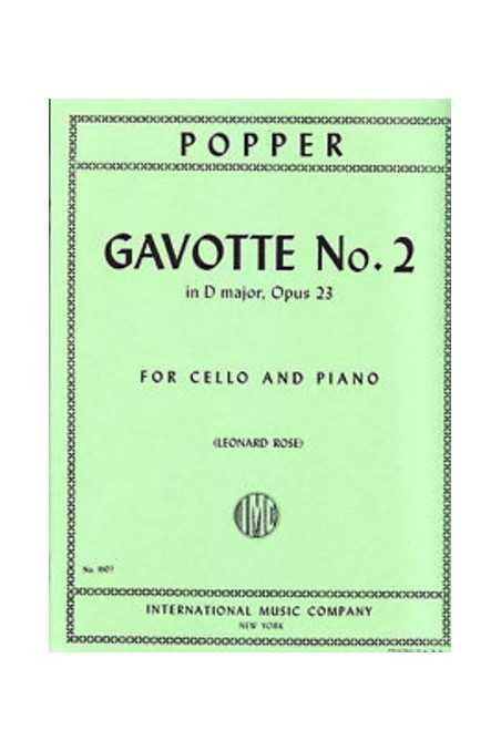 Popper, Gavotte No 2 In D Op. 23 For Cello (IMC)