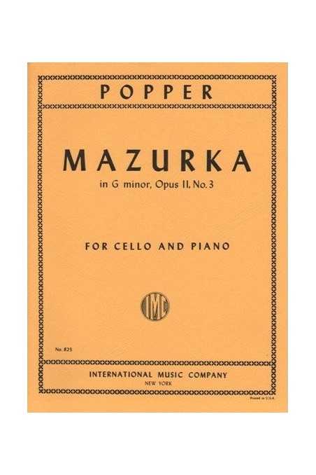 Popper, Mazurka In G Minor For Cello (IMC)