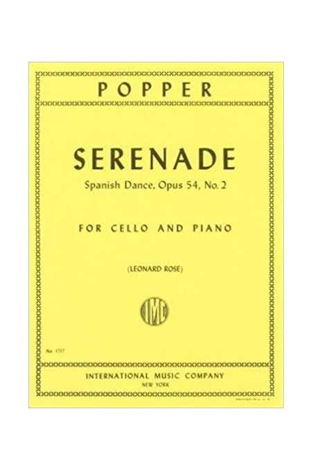 Serenade For Cello And Piano By Popper