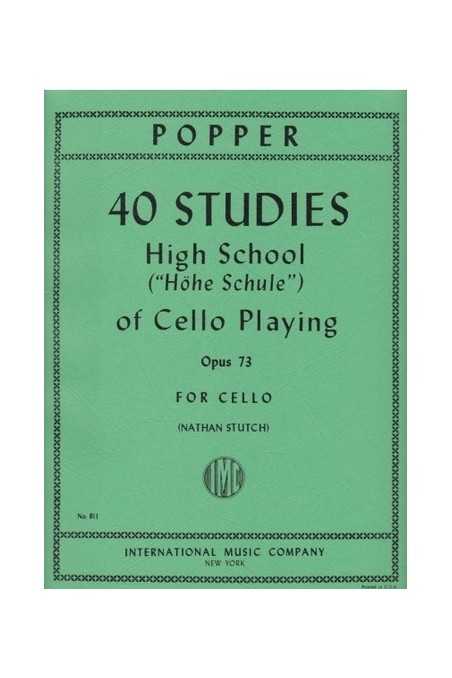 Popper, 40 Studies High School Of Cello Playing (IMC)