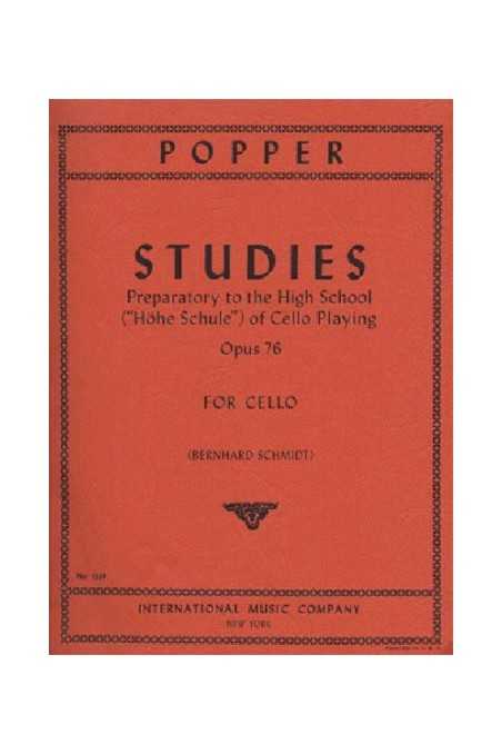 Popper, Studies Op76 Preparatory To High School Of Cello Playing (IMC)