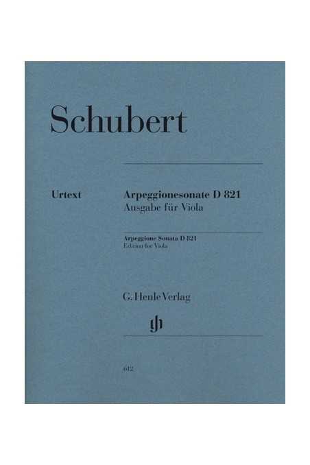 Schubert, Arpeggione Sonata D 821 For Viola ( Henle)