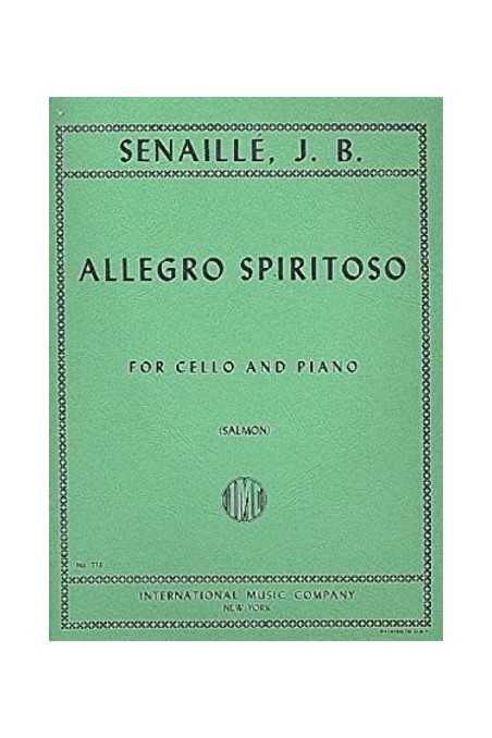 Senaille, Allegro Spiritoso For Cello (IMC)