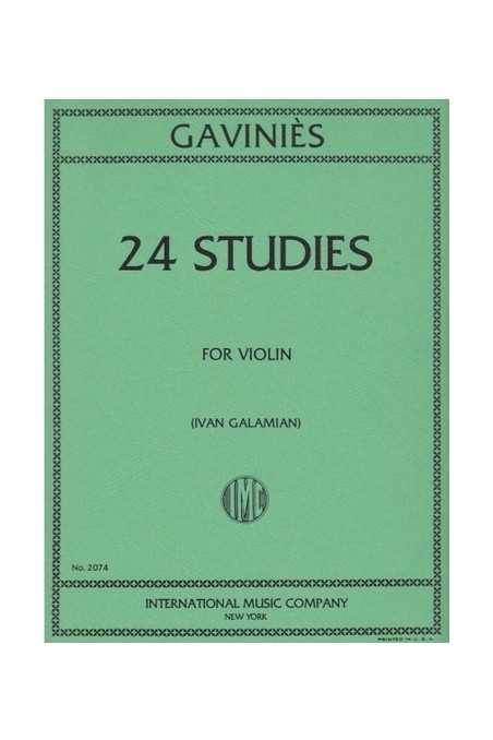 Gavinies 24 Studies for Violin (Ivan Galamian IMC)