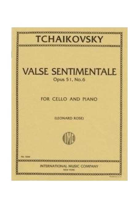 Tchaikovsky, Valse Sentimentale For Cello (IMC)