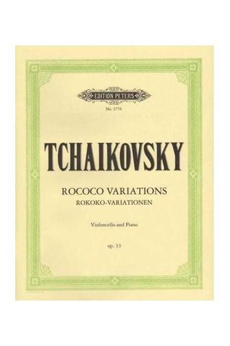 Tchaikovsky, Rococo Variations Op. 33 For Cello (Peters)