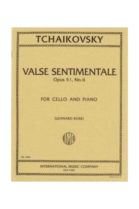 Tchaikovsky, Valse Sentimental No 6 For Cello (IMC)