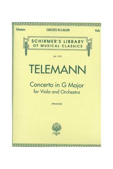 Telemann, Concerto In G Major For Viola (Barenreiter)