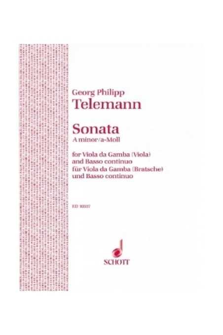 Telemann, Sonata In A Minor For Viola (Schott)
