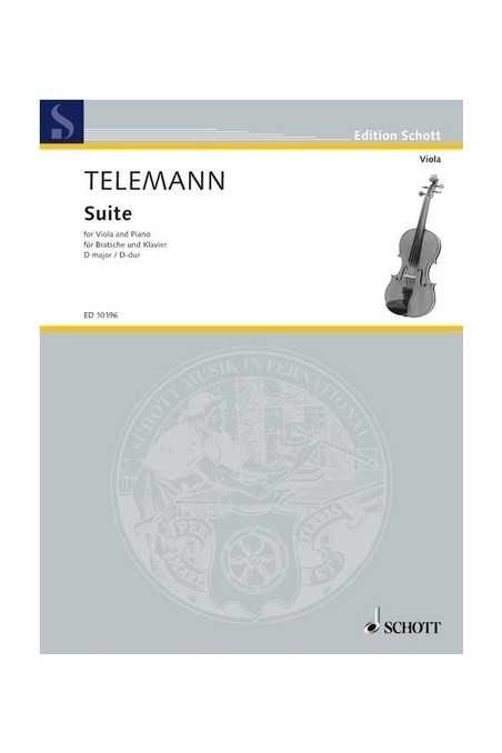 Telemann, Suite In D Major For Viola (Schott)