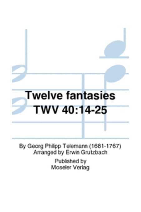 Telemann, 12 Fantasies For Cello (Moseler)