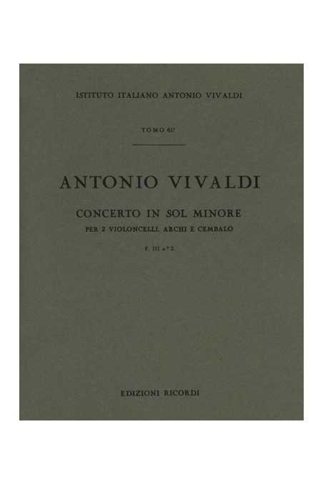 Vivaldi, Concerto In G Minor For Two Cellos (IMC)