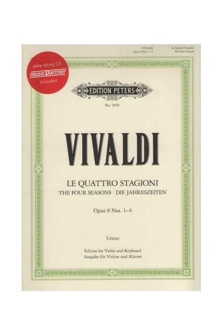 Vivaldi, The Four Seasons Opus 8 Nos 1-4 For Violin With CD (Peters)