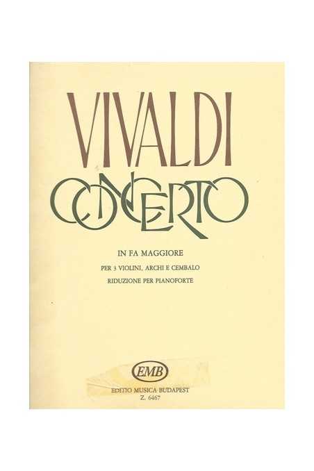 Vivaldi Concerto In F Major For Three Violins (EMB)
