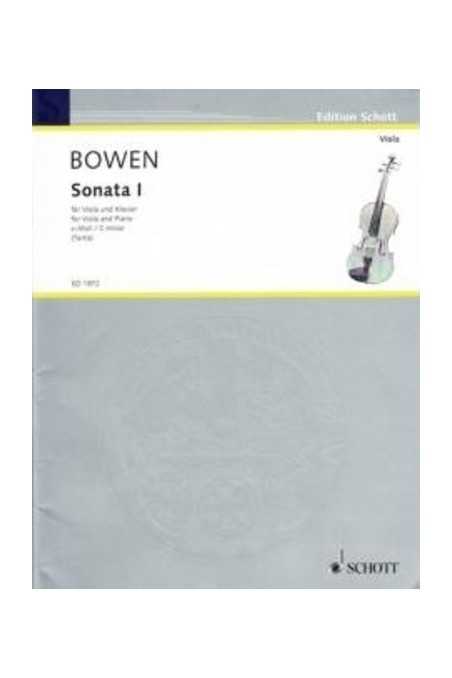 Bowen, Sonata 1 for Viola in C Minor (Schott)