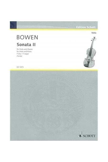 Bowen Sonata II For Viola In F- Major (Schott)