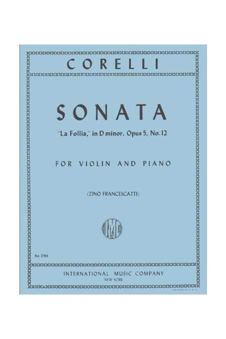 Corelli, Sonata In D Minor, Op 5, No 8 For Viola (IMC)