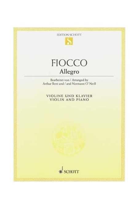 Allegro for Violin and Piano by Fiocco (Schott)