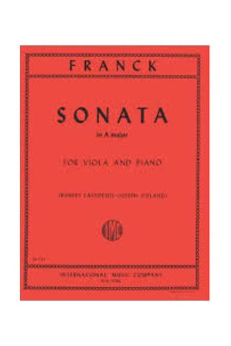 Franck Sonata In A Major For Viola And Piano (IMC)