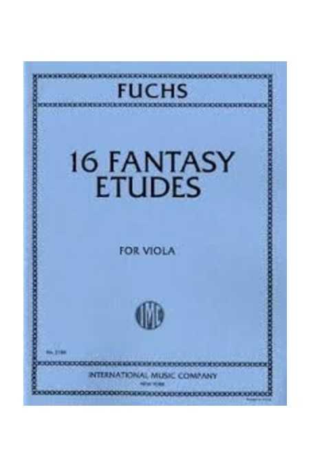 Fuchs, 16 Fantasy Etudes For Viola (IMC)
