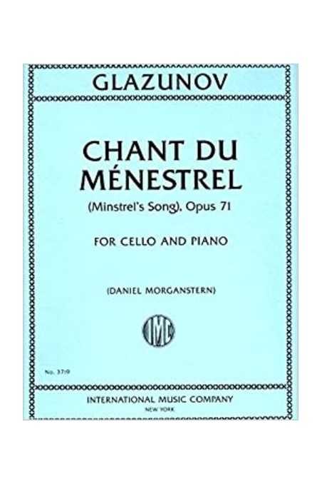 Glazunov Chant Du Menestrel Op 71 For Cello And Piano (IMC)