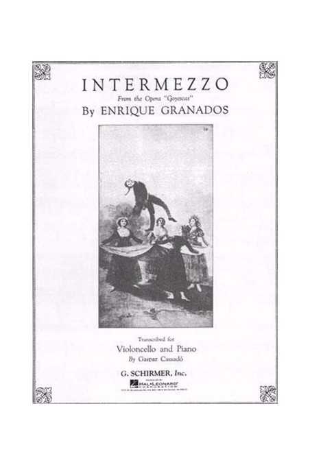 Granados, Intermezzo For Cello (Schirmer)