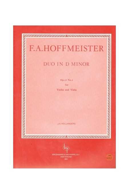 Hoffmeister, Duo In D Minor Op.13 Nr.5 For Violin And Viola