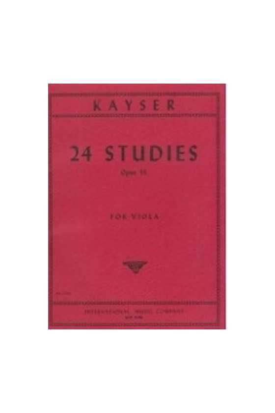 Kayser, 24 Studies For Viola Op.55 (IMC)