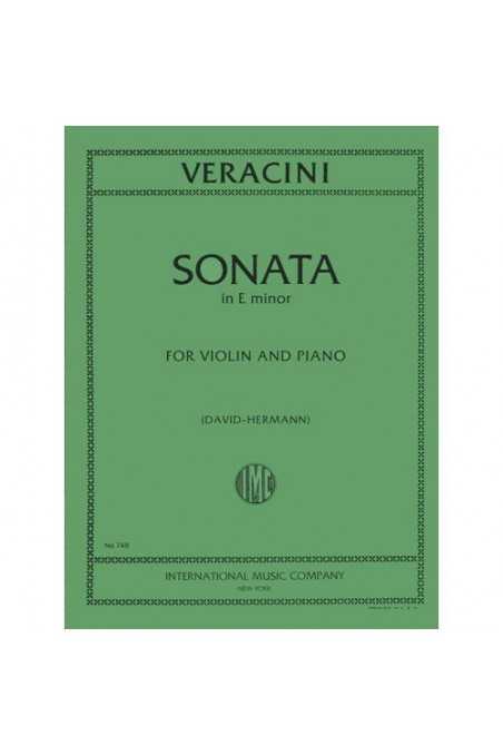 Veracini Sonata E Minor Op2 No8 For Violin (IMC Edition)