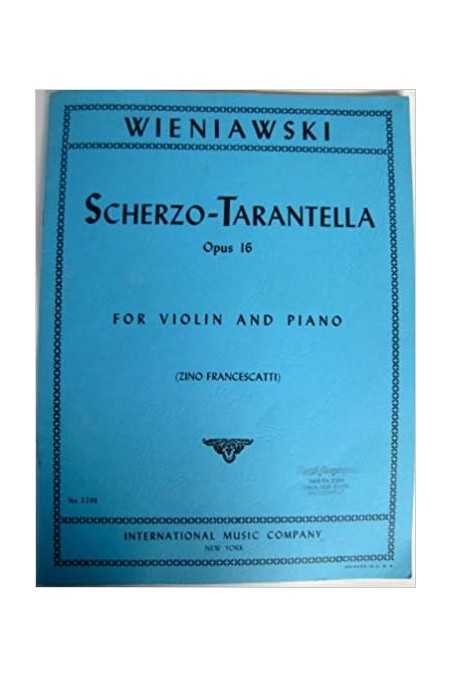 Wieniawski Scherzo-Tarantella Op 16 For Violin And Piano (IMC)