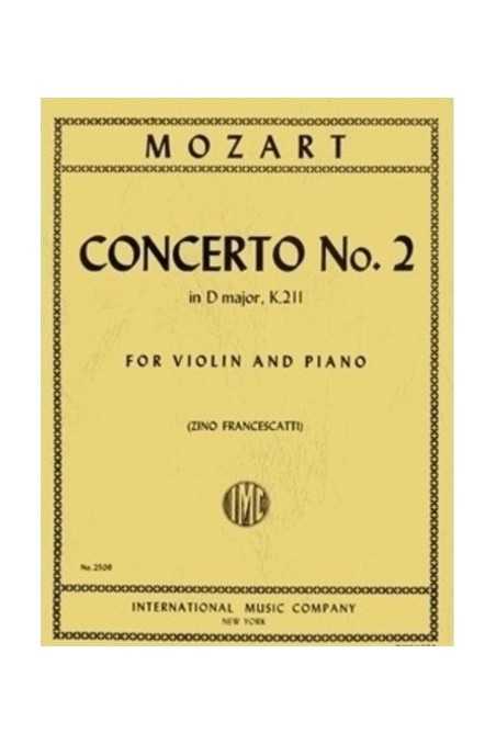 Mozart, Concerto No2 In D Major K211 For Violin (IMC)