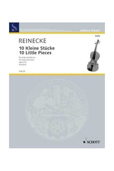 Reinecke 10 Little Pieces For Viola In Opus 213 (Schott)