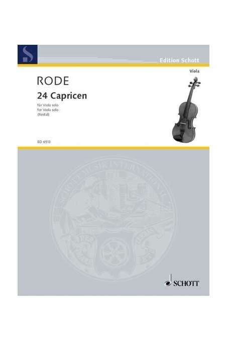 Rode 24 Capricen For Viola Solo (Schott)