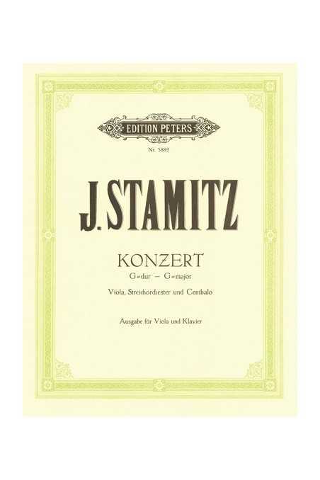 J. Stamitz, Concerto In G For Viola (Peters)