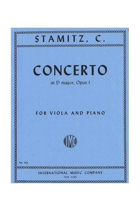 K. Stamitz, Concerto In D Major For Viola (Peters) No 4