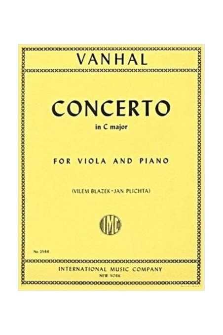 Vanhal, Concerto in C for Viola (IMC)