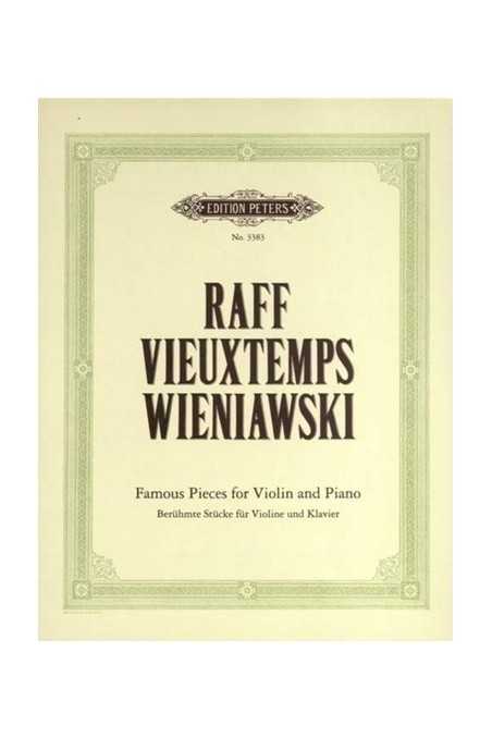 Raff, Vieuxtemps and Wieniawski for Violin (Peters)