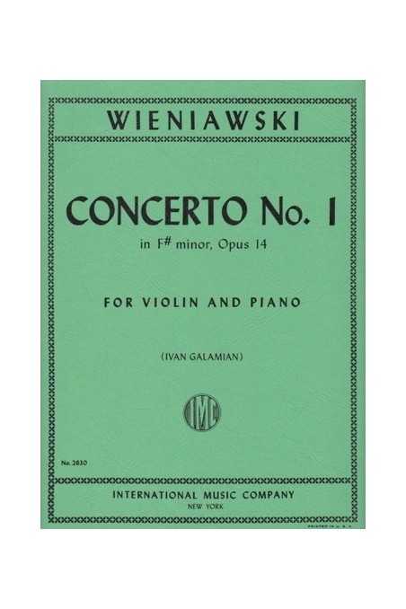 Wieniawski Concerto No. 1 In F (Hash) Minor For Violin (IMC)
