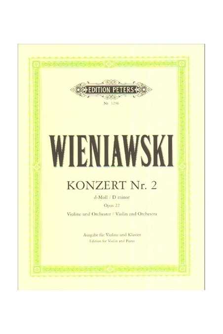 Wieniawski Konzert Nr 2 In D Min Op 22 (Peters)