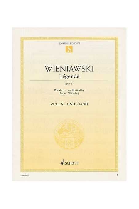 Wieniawski Legende For Violin Opus 17 (Schott)
