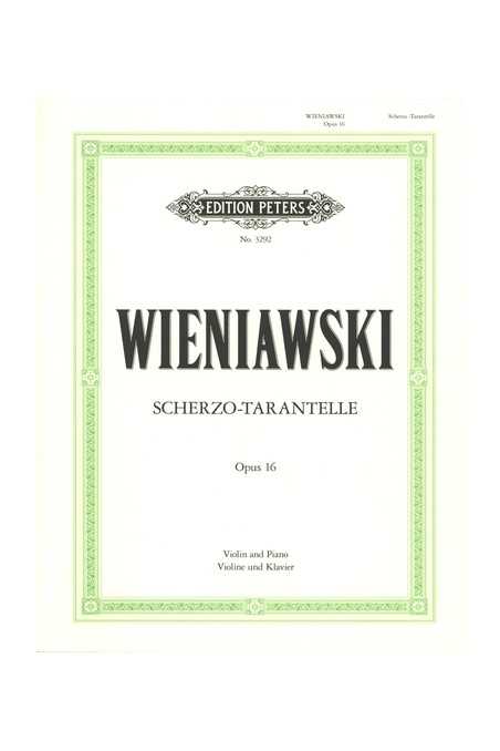 Wieniawski Scherzo Tarentelle Op. 16 For Violin (Peters)