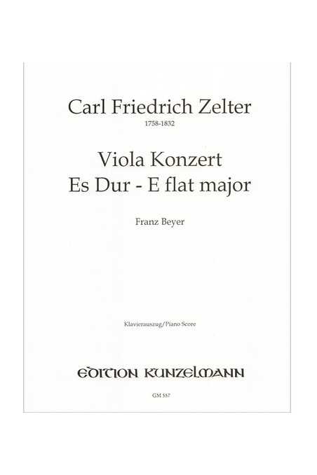 Zelter, Viola Concerto (Kunzelmann)