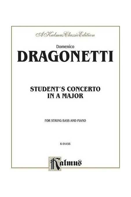 Dragonetti, Student's Concerto In A For Double Bass( Kalmus)