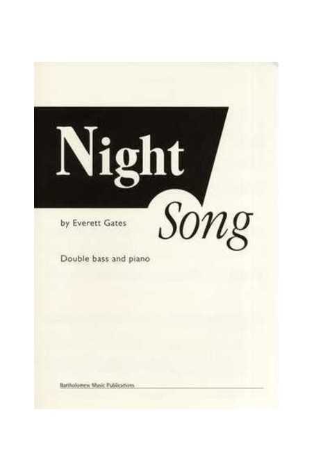 Gates, Night Song For Double Bass (Bartholomew)