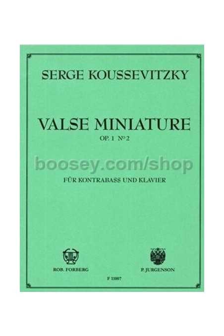 Koussevitsky, Valse Miniature For Double Bass