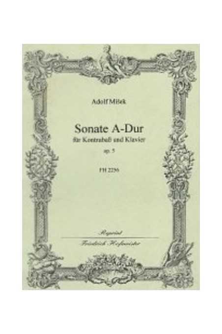 Misek, Sonata In A Op.5 For Double Bass (Hofmeister)