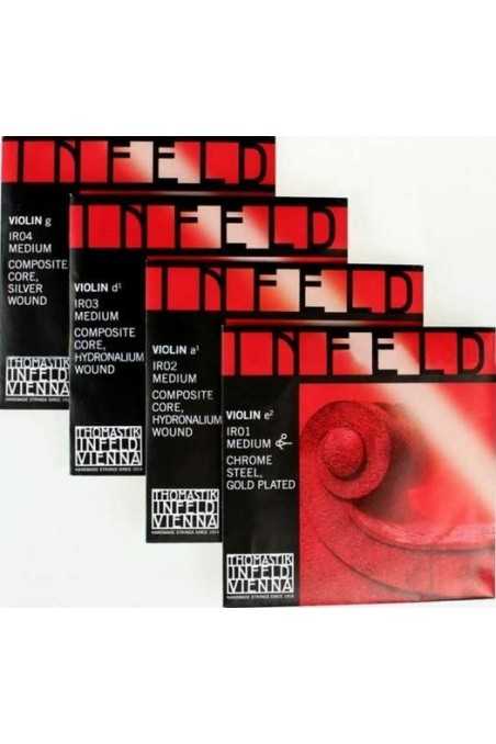Infeld Red Violin String Set - Medium Composite Core by Thomastik-Infeld