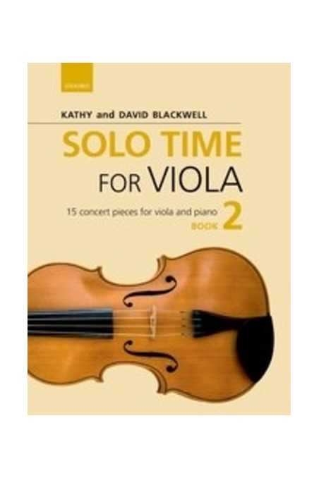 Solo Time for Viola Book 2 by Kathy/David Blackwell