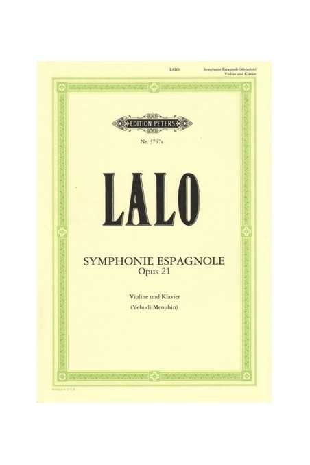 Lalo, Symphonie Espagnole Op. 21 For Violin And Piano (Peters)