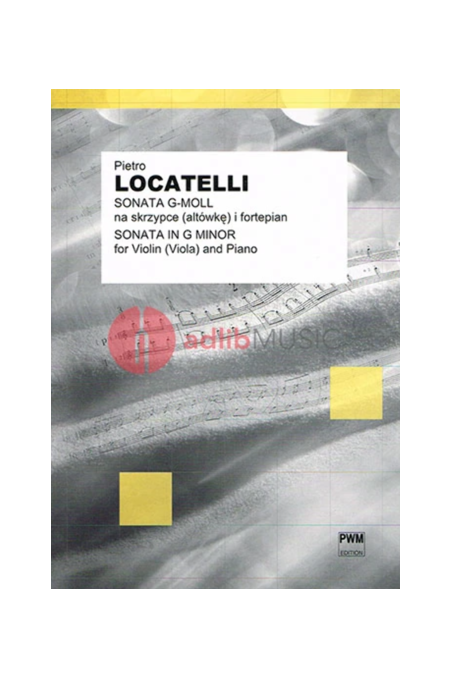 Locatelli, Sonata In G Minor For Violin Or Viola